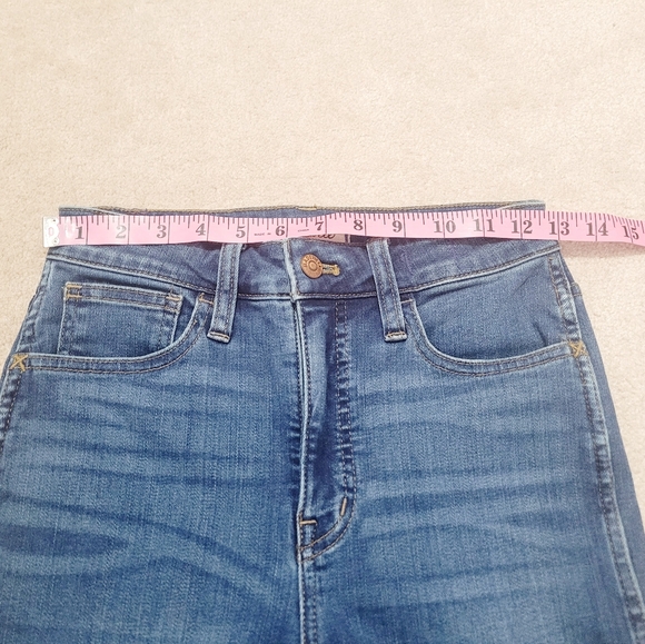 Madewell Curvy Roadtripper Jeans Women Size 25 Blue MidRise Skinny Stretch Denim - Picture 10 of 14